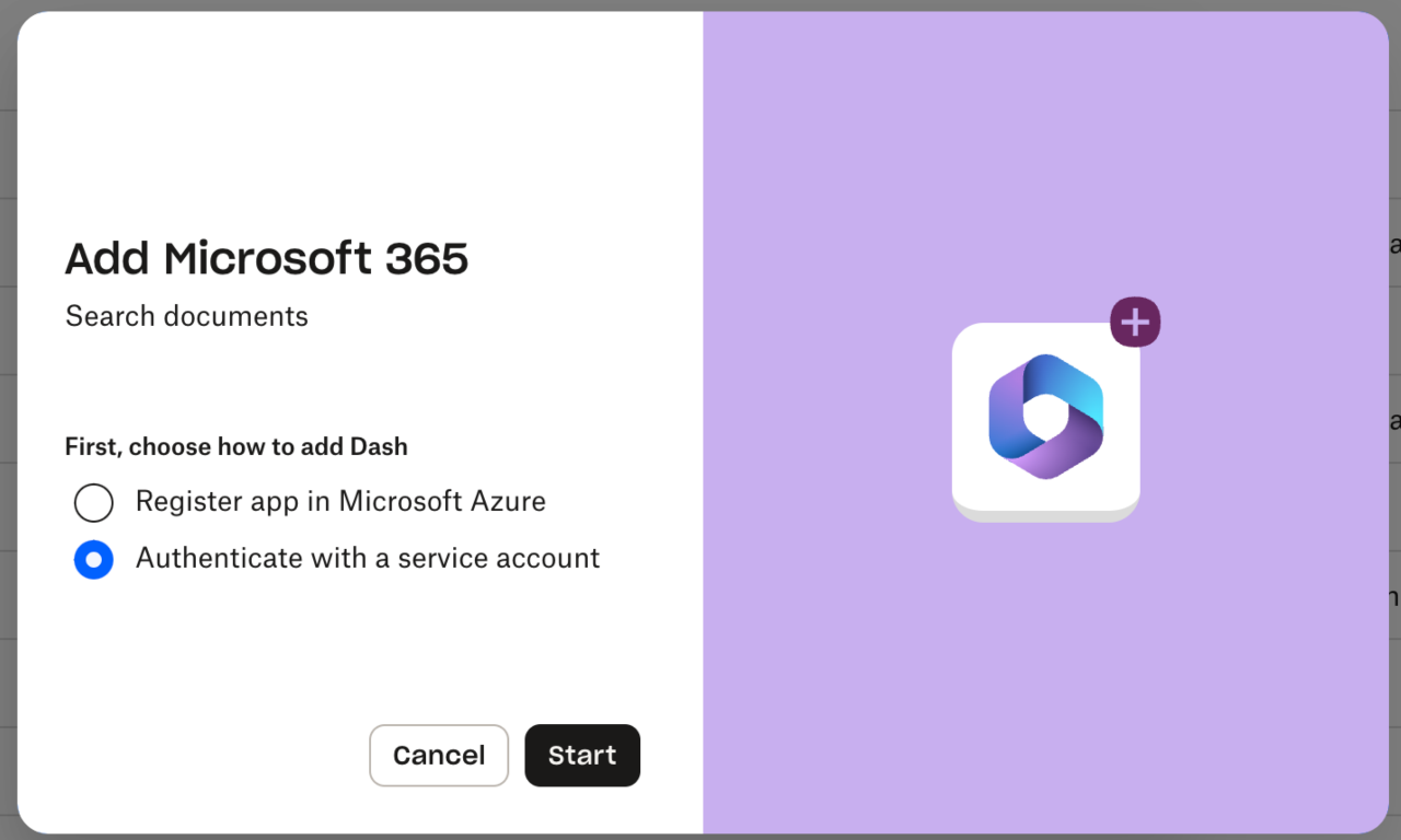 「Microsoft 365 を追加」プロンプト