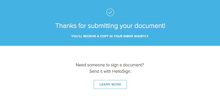 Halaman pengesahan Dropbox Sign