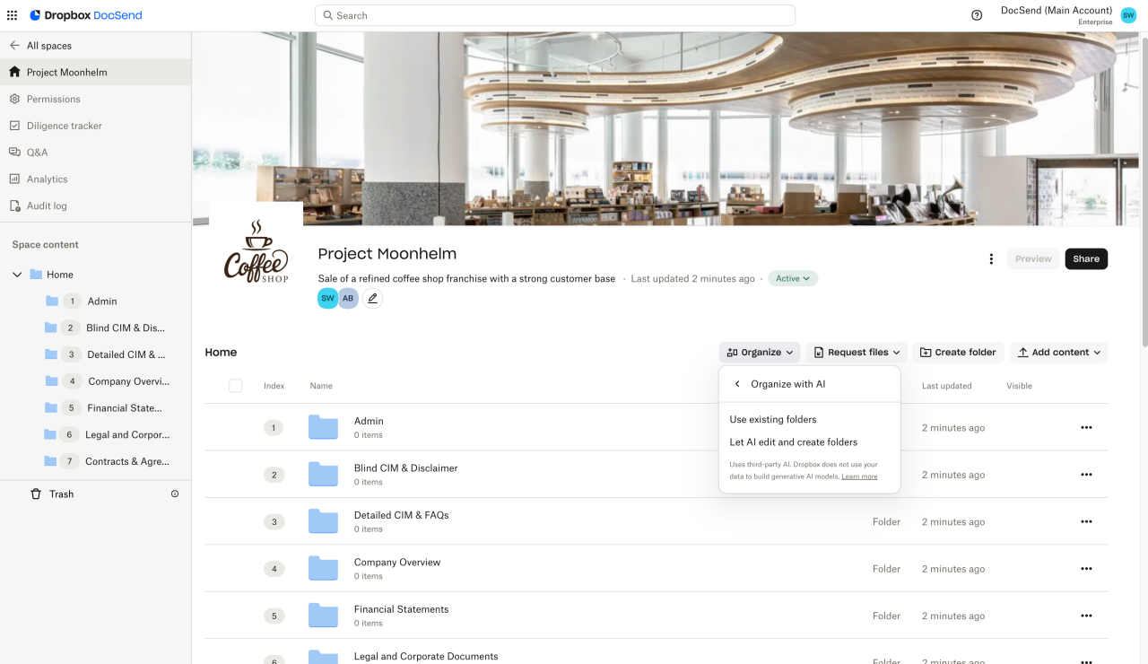 Let AI edit and create folders