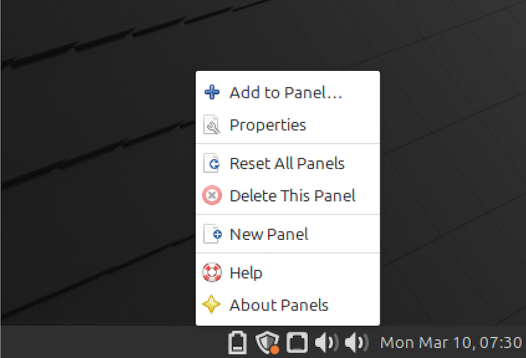 Installing Atayana Indicators for Linux Mint (MATE), add to panel