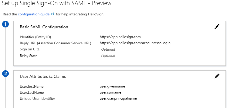 Single sign-on with SAML