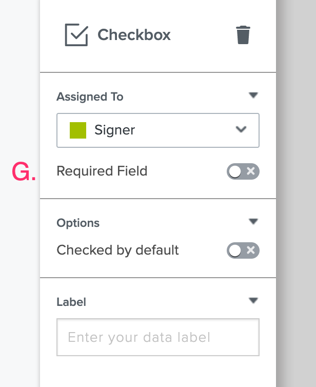Grouped checkboxes settings continued